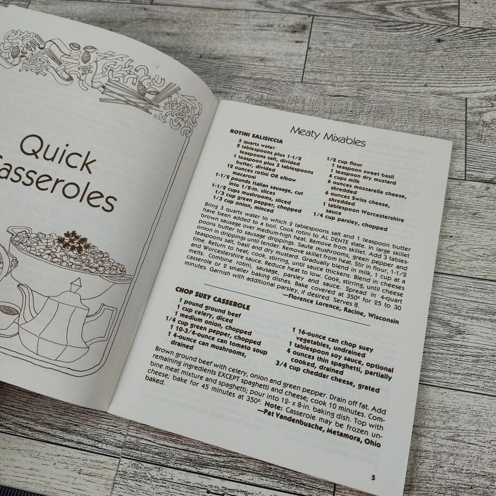 Pasta‎ Please 1990 Cookbook Booklet Reiman Recipes 90s Comfort-Core